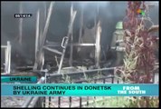 Ukrainian army continues shelling in Donetsk