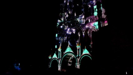 Download Video: Couleurs d'été : le spectacle sons et lumières sur la cathédrale de Laon