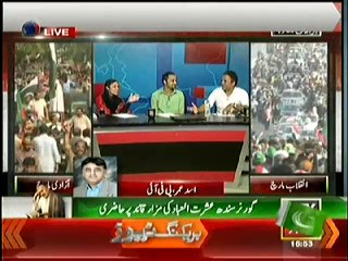 Скачать видео: Asad Umar(PTI) Fight With Marvi Memon(PMLN)