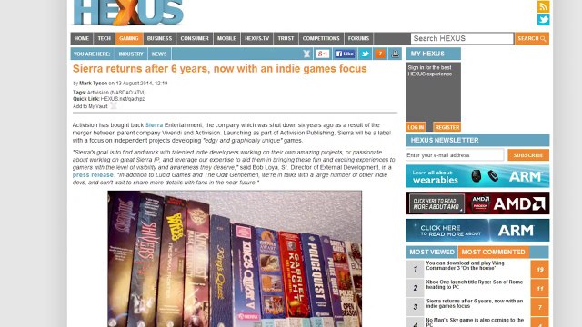 GTX 870 Benchmarks Leaked, RGB LED Razer Peripherals, Sierra Entertainment LIVES - Netlinked Daily