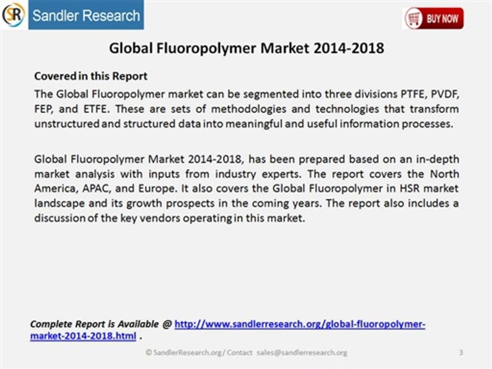 Global Fluoropolymer Market 2014-2018