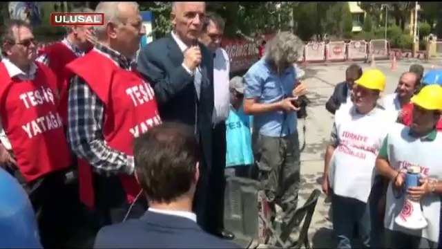 Türk-İş Yatağan'daki direniş çadırında