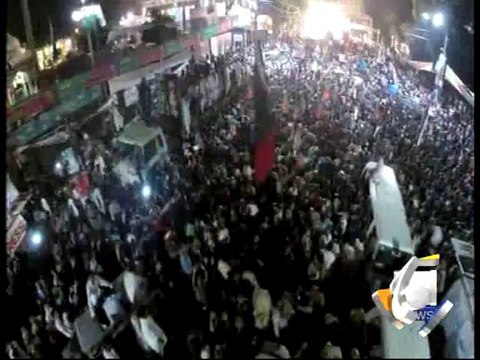 PTI Azadi March Aerial View Update -Geo Reports-14 Aug 2014