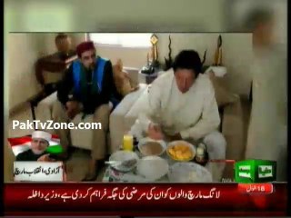 Imran Khan Prepped For 'Azadi March' with Having Heavy Breakfast