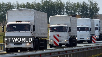 Russian convoy en route to Ukraine