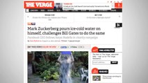 Mark Zuckerberg Throws Ice Cold Water On Himself For Charity