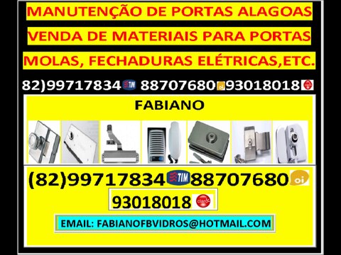 serviços e venda de materiais para portas de vidro automáticas em maceió,arapiraca,alagoas