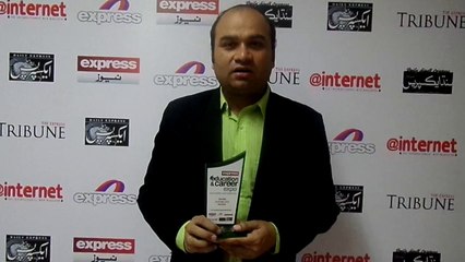 Red Carpet Opinion of Kamran Jawaid (Short Film Producer & Executive Director) on Winning Best Short Film Award by Express Media