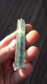 Blue Tourmaline Indicolite gem crystal mineral specimen, Alto Ligonha, Mozambique