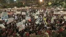Thousands of Israelis rally in support of Gaza offensive