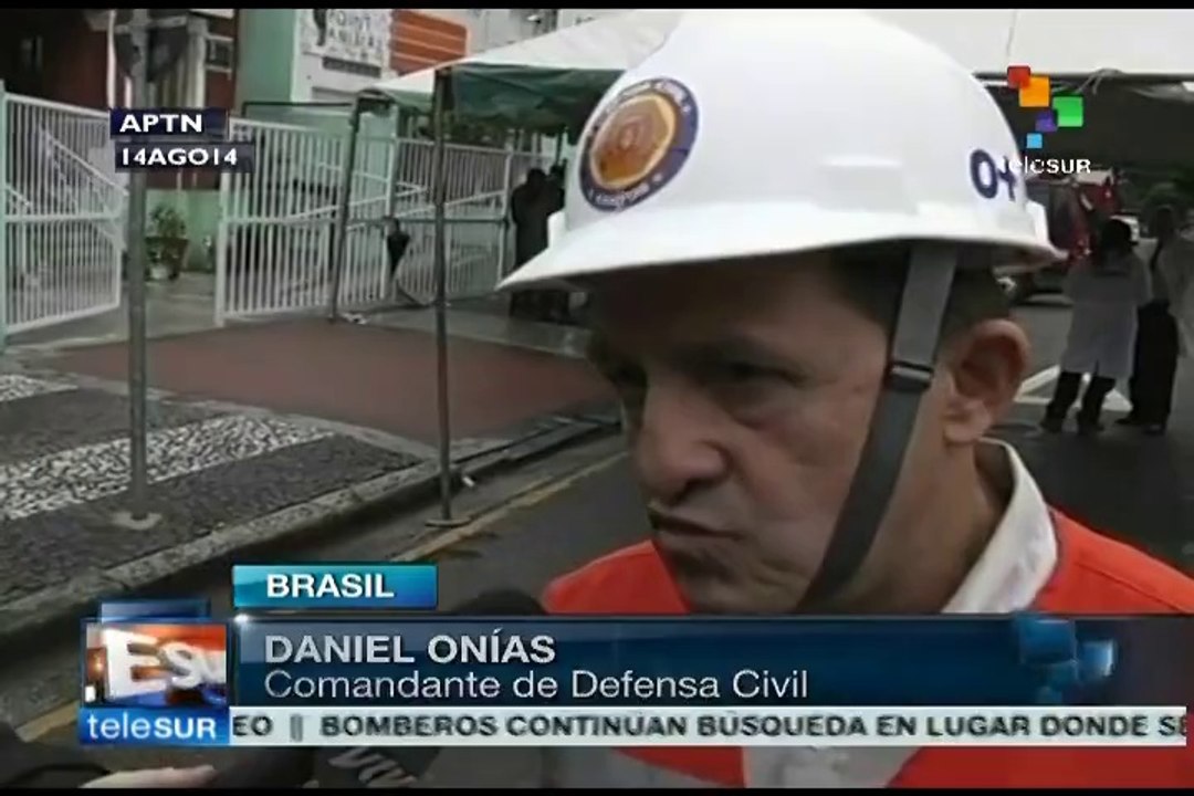 Brasil: reanudan tareas de recuperación en zona de accidente de Campos