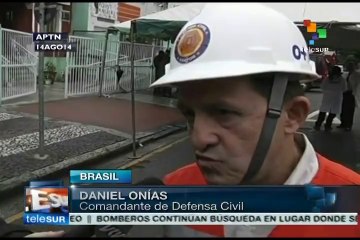 Brasil: reanudan tareas de recuperación en zona de accidente de Campos