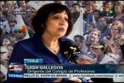 Chile: profesores exigen pagos arrebatados durante la dictadura