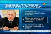 Putin calificó sanciones contra Rusia como 