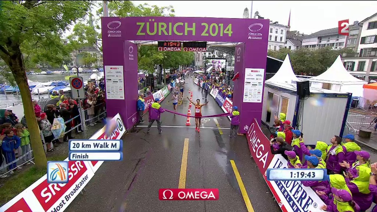 ChE 2014 athlétisme, fin 20km marche H