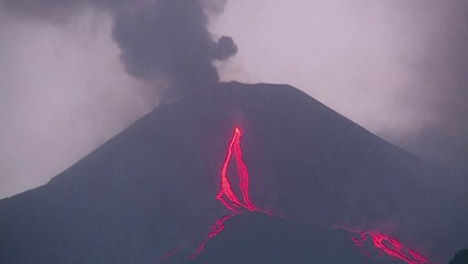 Volcán Etna en intensa actividad