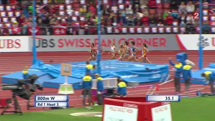 ChE 2014 athlétisme, séries 800m F (Fedronic et Lamote)