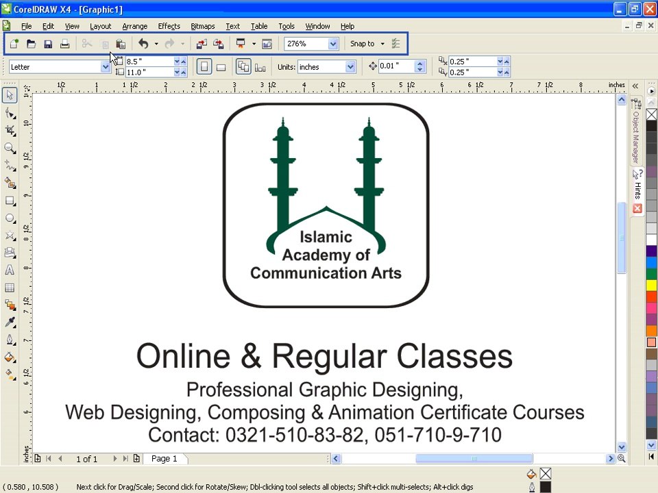 Lesson-01 interface Corel X4 and Corel 9
