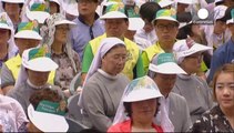 Le pape François célèbre la messe de l'Assomption en Corée du Sud