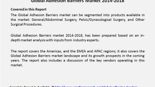 Global Adhesion Barriers Market 2014-2018