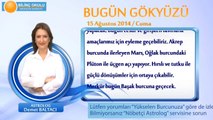 ASLAN Burcu, GÜNLÜK Astroloji Yorumu,15 AĞUSTOS 2014, Astrolog DEMET BALTACI Bilinç Okulu