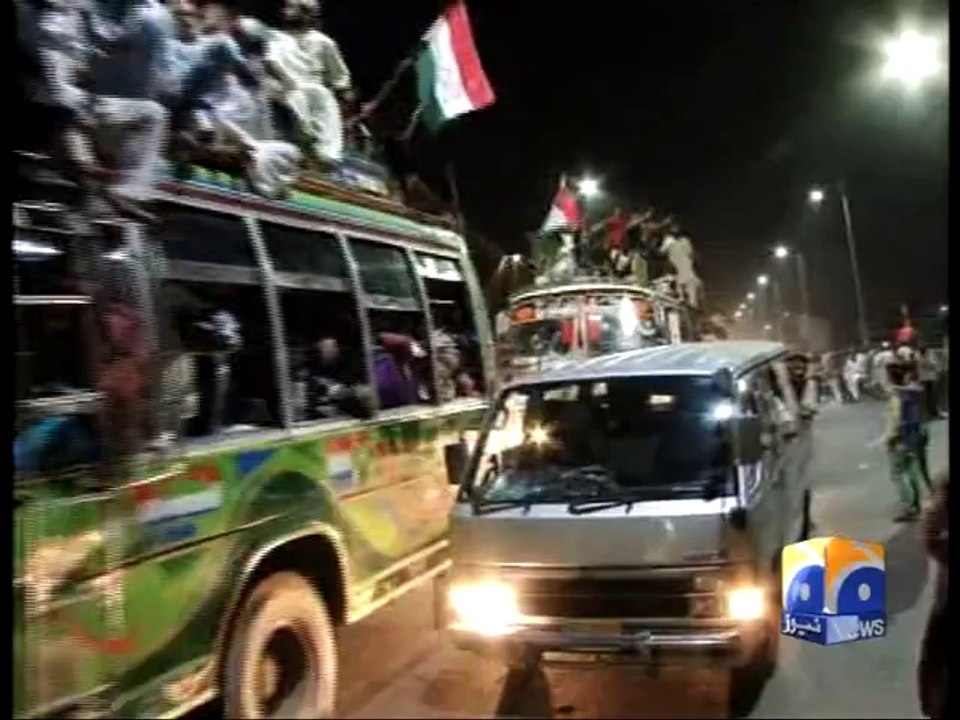 Qadri Leads Protest March-15 Aug 2014