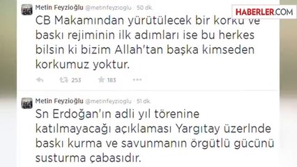 TBB Başkanı Feyzioğlu: Bizim Allah'tan Başka Kimseden Korkumuz Yok