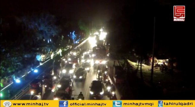 Aerial Views of Inqilab March انقلاب مارچ کے فضائی مناظر
