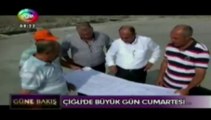 Ege Tv'de yayınlanan ''Çiğli'de büyük gün cumartesi '' haberi.