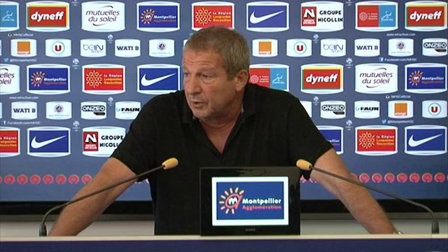 Rolland Courbis avant OM vs MHSC (2ème journée L1)