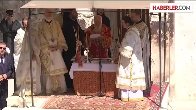 Sümela Manastırı'ndaki ayin - Fener Rum Patriği Bartholomeos -