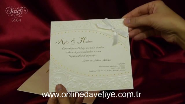 Ebru Davetiye 3584 Montaj - Kına Davetiye