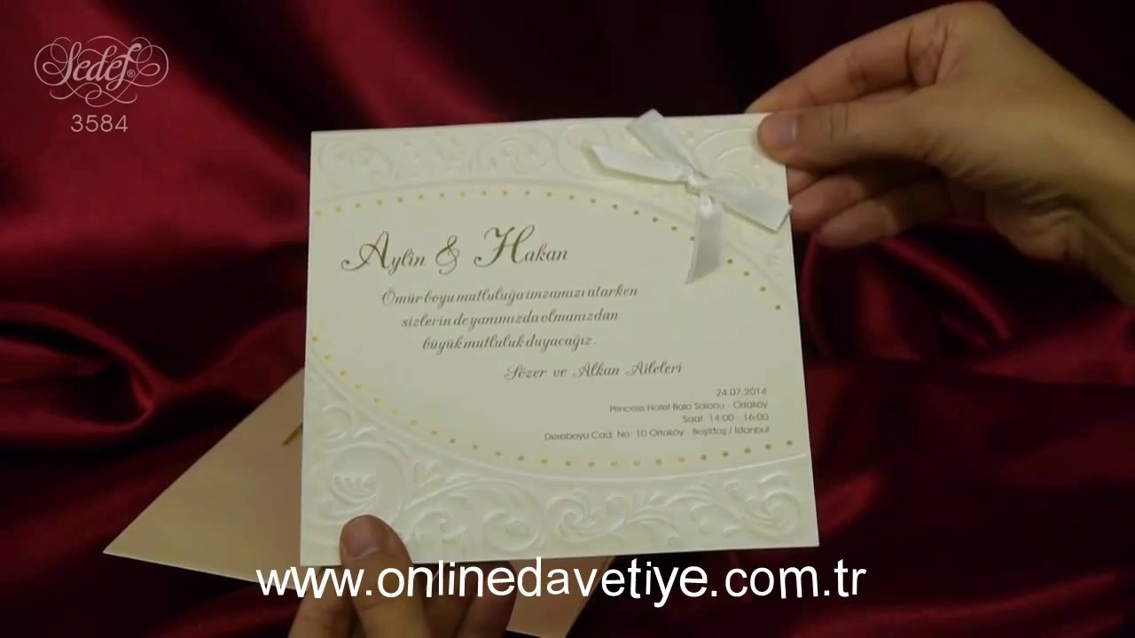 Ebru Davetiye 3584 Montaj - Kına Davetiye