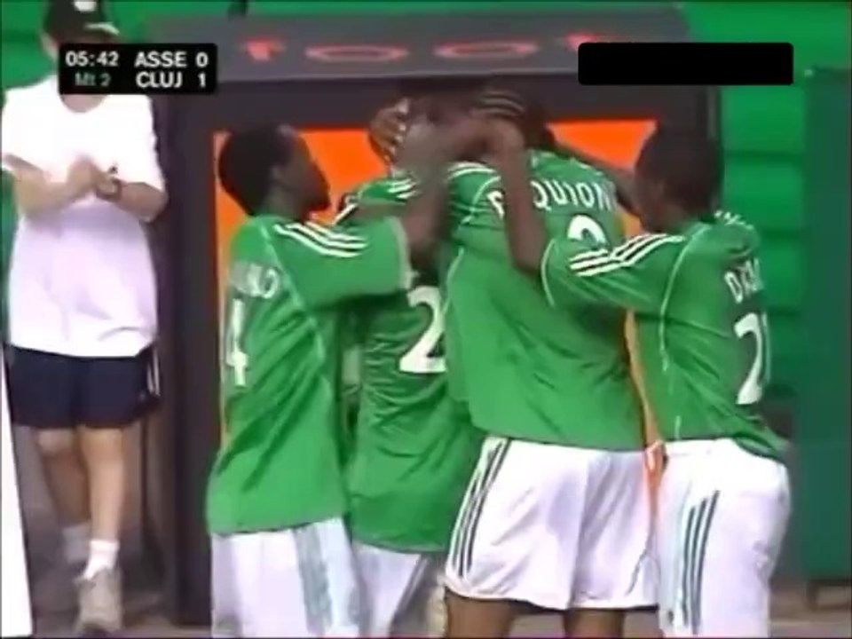Egalisation de l'ASSE contre Cluj en coupe Intertoto 2005 (1-1)
