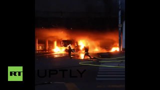 4 huge fire explosions strike Moscow transport