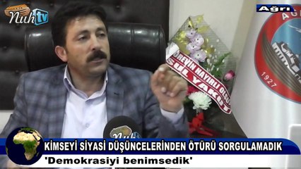 Ağrı Belediye Başkan Yardımcısı Halef KEKLİK Nuh tv'ye Konuştu
