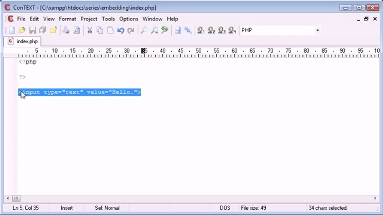 _Beginner PHP Tutorial - 12 - Embedding PHP Inside HTML_‏(www.itcollege4u.com)