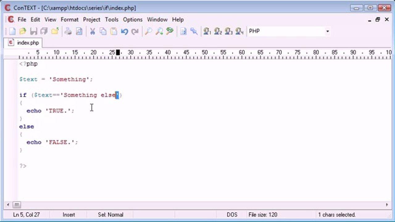 Beginner PHP Tutorial - 18 - if _ if else Statement_‏(www.itcollege4u.com)