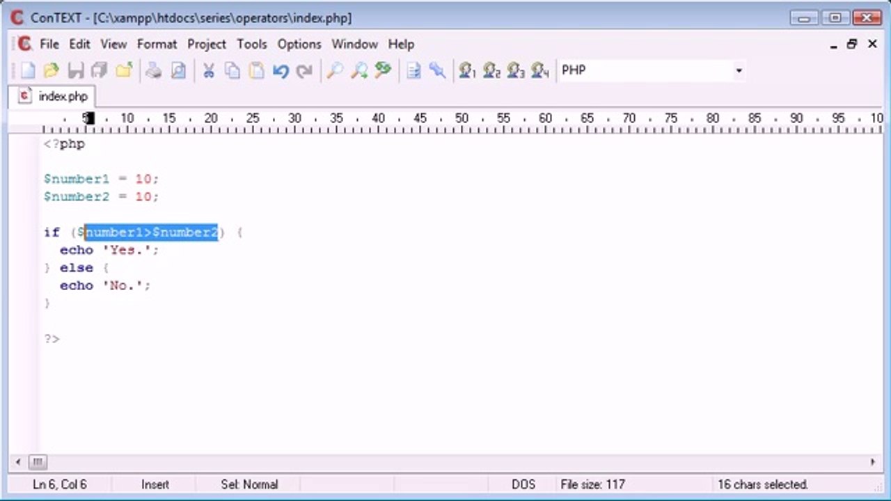 Beginner PHP Tutorial - 21 - Comparison Operators_‏(www.itcollege4u.com)