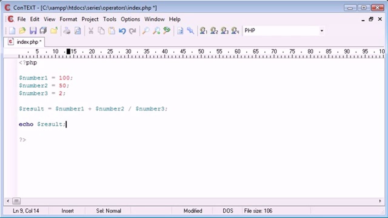 Beginner PHP Tutorial - 22 - Arithmetic Operators_‏(www.itcollege4u.com)