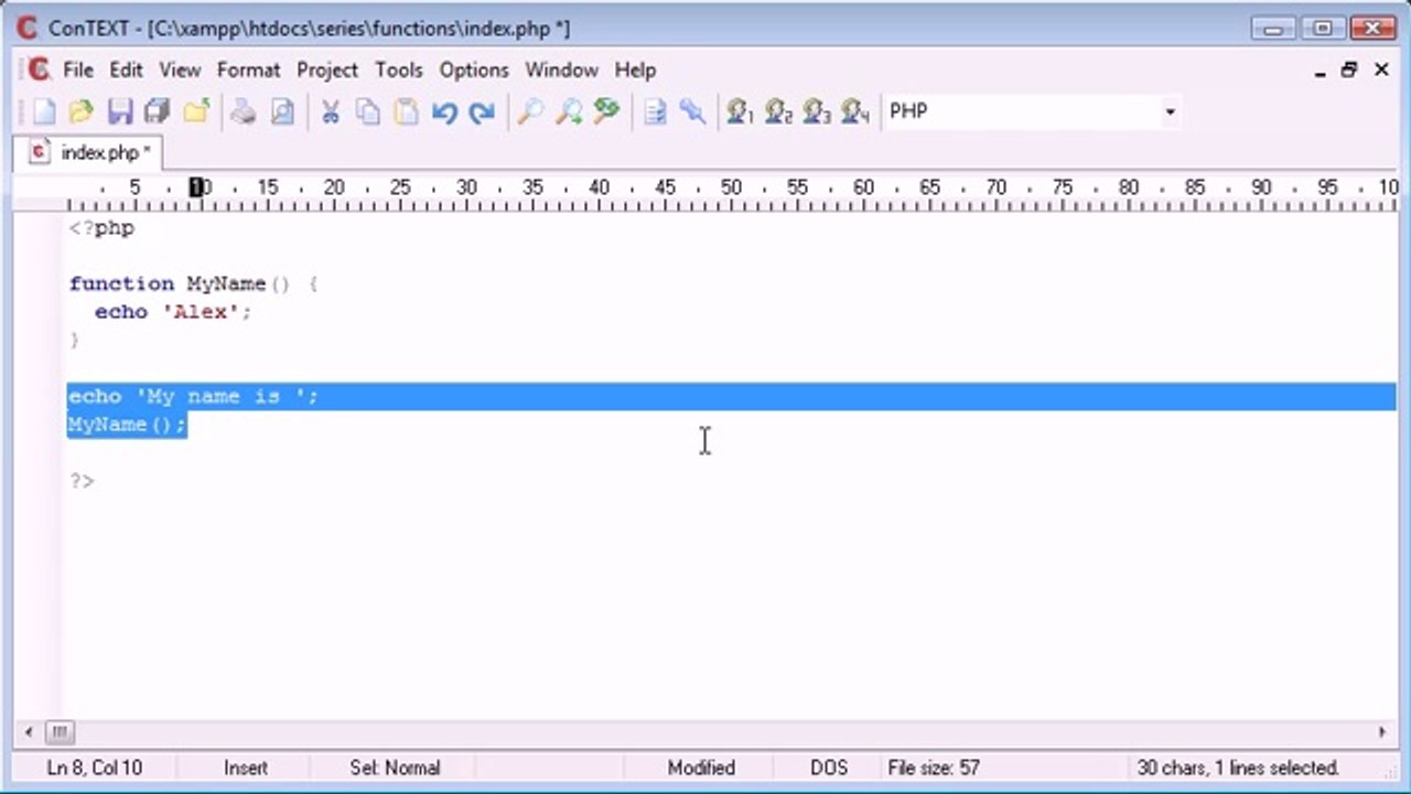 Beginner PHP Tutorial - 30 - Basic Functions_‏ (www.itcollege4u.com)