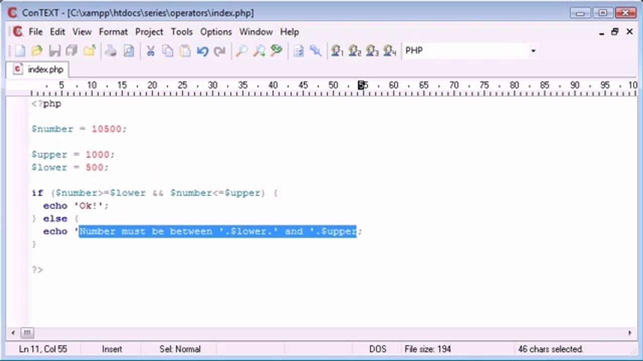 Beginner PHP Tutorial - 23 - Logical Operators_‏(www.itcollege4u.com)
