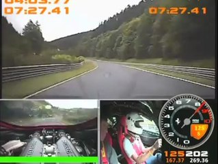 Ferrari 458 Challenge ile Nurburgring'de Bariyer Sağlamlık Testi