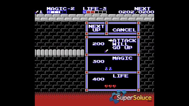 Soluce Zelda 2 The Adventure of Link : Palais Parapa