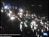 PTI workers rejoice at Aapbara chowk in Islamabad