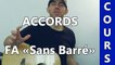 Cours Guitare N°8 - Accords FA "Sans Barré"