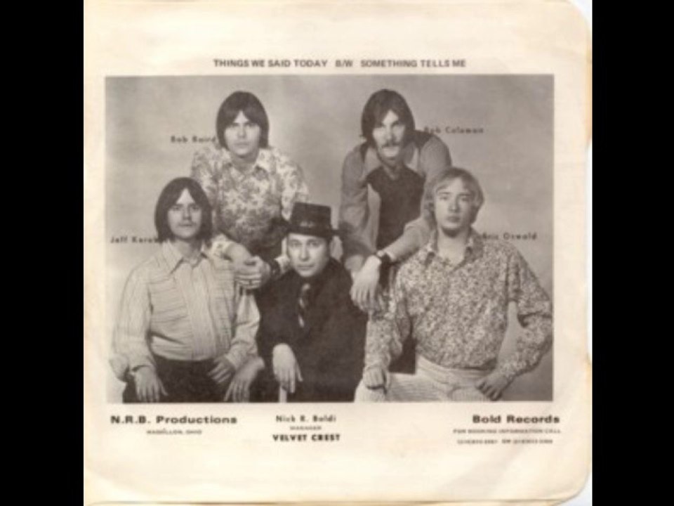 Velvet Crest. "Things We Said Today" US single 45"