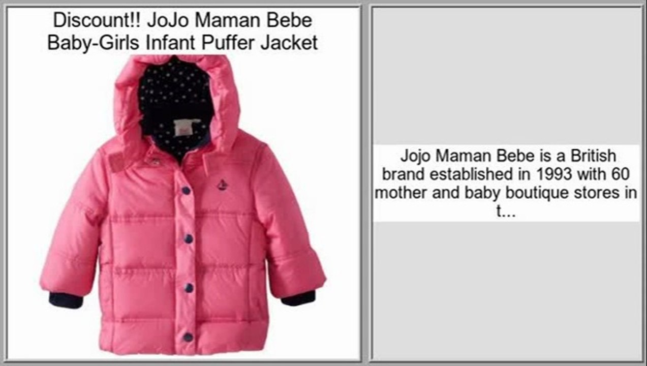 JoJo Maman Bebe Baby-Girls Infant Puffer Jacket Review