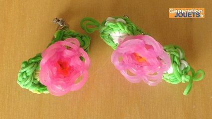 Comment créer les feuilles de la fleur en Rainbow Loom
