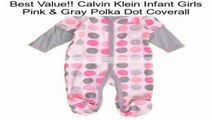 Calvin Klein Infant Girls Pink & Gray Polka Dot Coverall Review